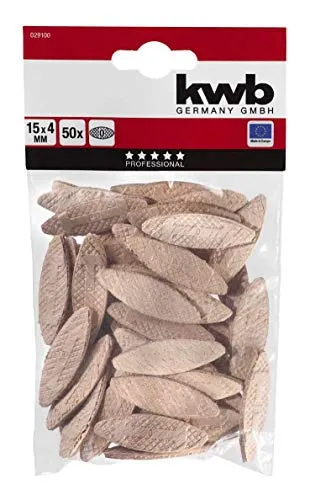 KWB 029100 lamelli faggio 8x15 mm 50 pezzi