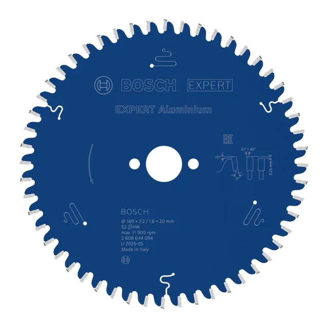 Bosch Expert lama circolare alluminio 160x20 mm 52 denti