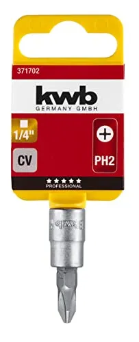 KWB 3717-02 bussola bit Phillips PH2 attacco 1/4"