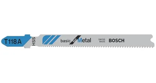Bosch Expert T 118 A Lame Seghetto 5 Pezzi per Metallo