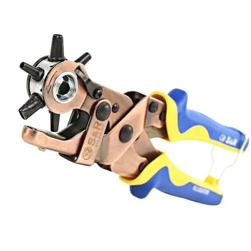 S&R pinza fustellatrice cuoio fori tondi ovali 250 mm