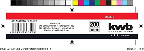 KWB pinza a becchi dritti 200mm cromo vanadio