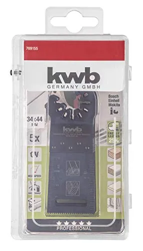 KWB AKKU-TOP CV Lame multitool 5 pz 34 mm legno