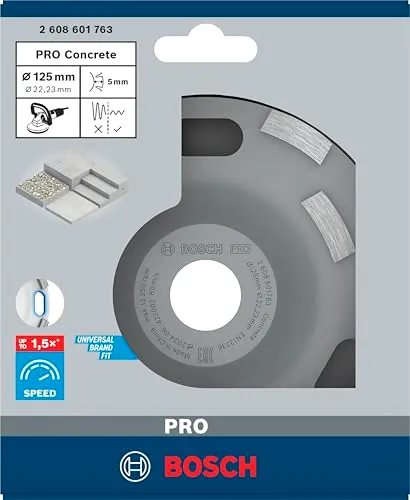 Bosch Expert for Concrete fresa a tazza diamantata 125 mm alta velocità
