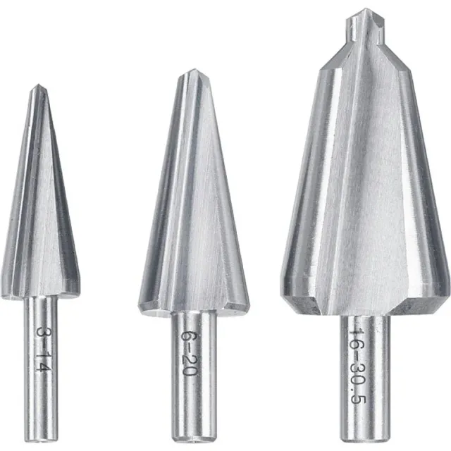 KWB 525090 punte coniche per lamiera HSS 3 pezzi inox 3-30 mm