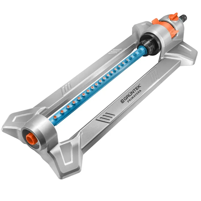 Grüntek irrigatore oscillante giardino metallo grigio 352 mq