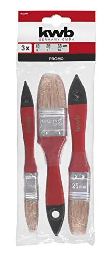 KWB 030990 set 3 pennelli piatti smalto 15-35 mm