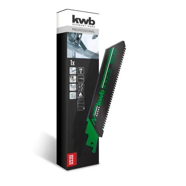 KWB Lama sciabola metallo duro 12 mm attacco universale