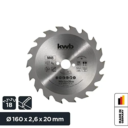 KWB 584555 lama circolare 160x20 mm 18 denti