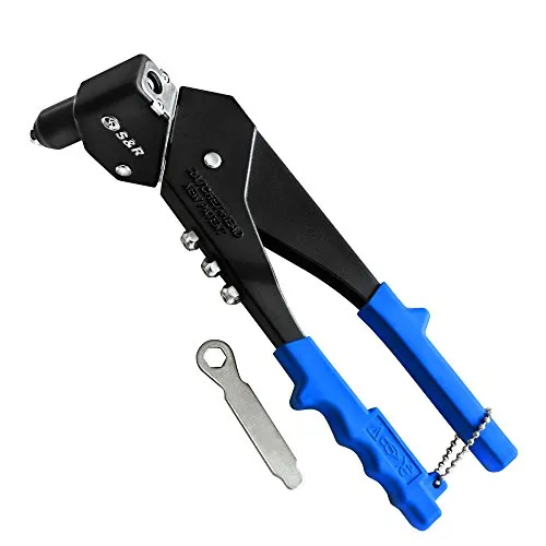 S&R Rivettatrice manuale professionale 2,4-5,0 mm testina 360°