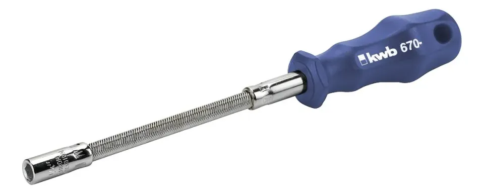 KWB 670-060 cacciavite flessibile 1/4" 150 mm cromato