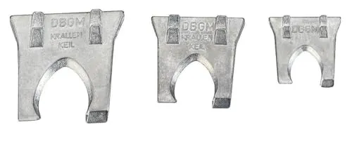 KWB 4494-10 cunei acciaio per manici martello 3 pz