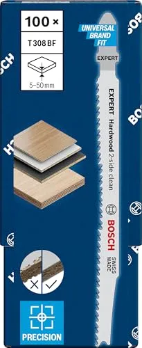 Bosch Expert Hardwood T308BF lama seghetto alternativo 100 pz legno duro