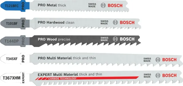 Bosch T-Shank lame seghetto alternativo 15 pz multimateriale