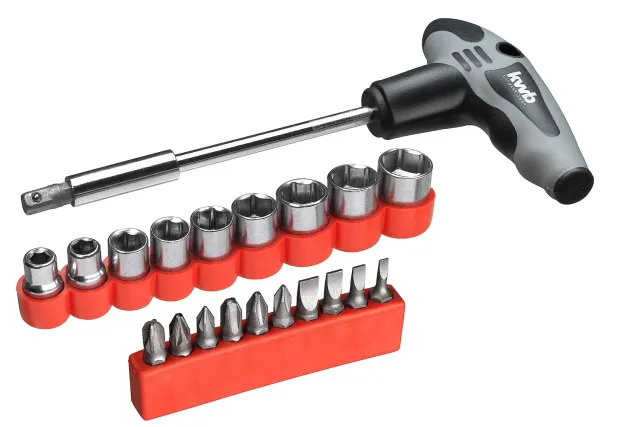 KWB 119390 set cacciavite a T 21 pezzi bit bussole