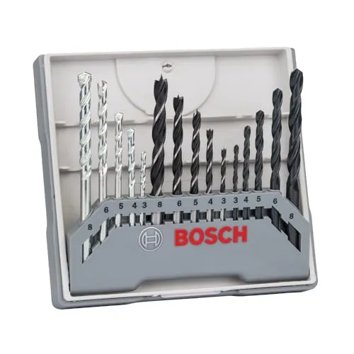 Bosch Expert Set Punte Miste 15 Pezzi Metallo Legno Pietra
