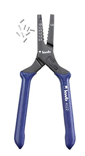 KWB 4022-00 pinza crimpatrice 140 mm con 30 puntalini