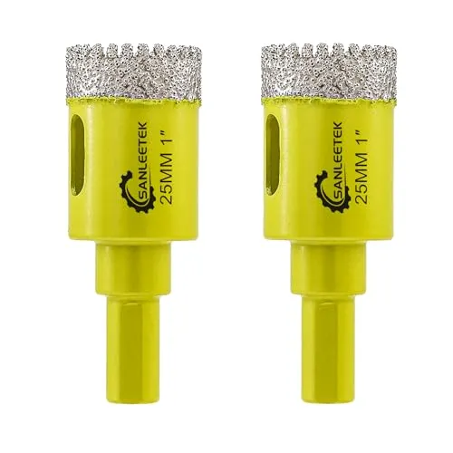 SANLEETEK fresa diamantata 25 mm 2 pezzi per granito