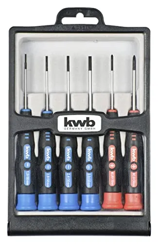 KWB 146100 set cacciaviti 6 pezzi in cassetta taglio croce