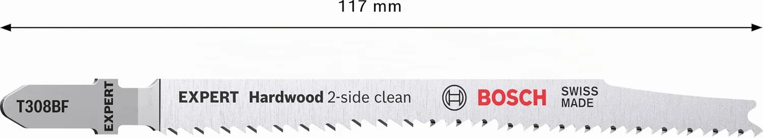 Bosch Expert Hardwood T308BF lama seghetto alternativo 100 pz legno duro