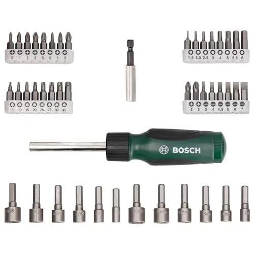 Bosch 2607019504 set bit avvitamento 46 pezzi verde