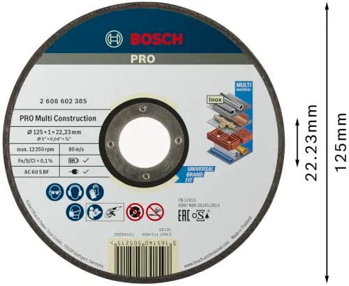 Bosch PRO Multi Construction disco taglio 125 mm
