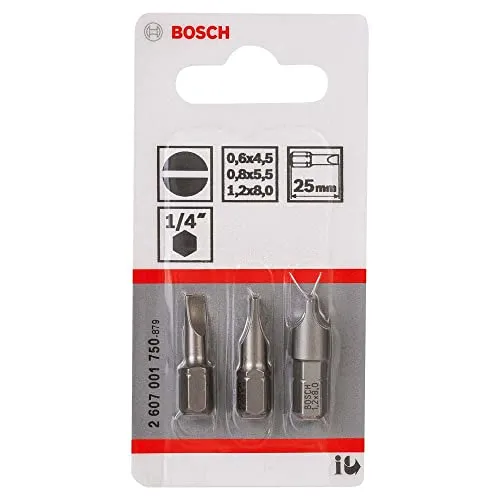 Bosch 2607001749 set bit doppie 3 pz avvitatura