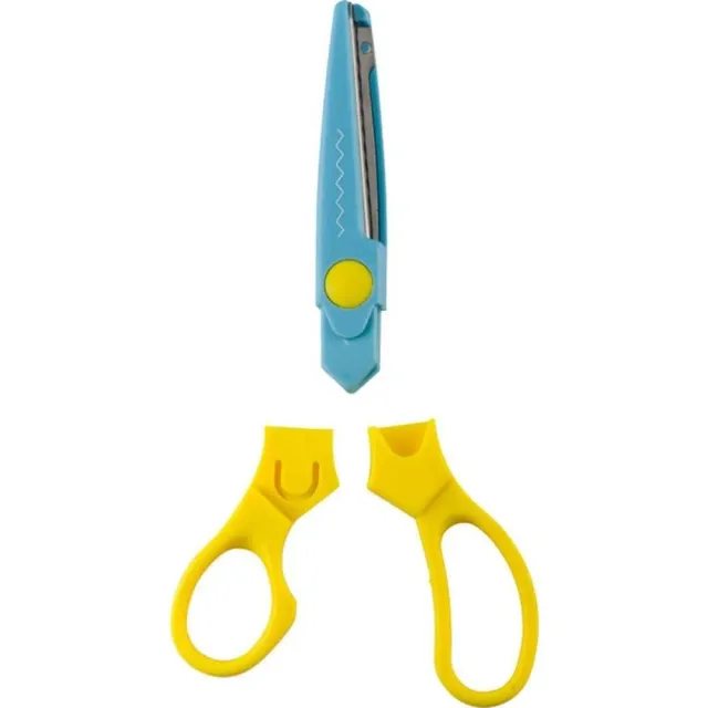 KWB Craft forbici bambini zigzag 165 mm punta arrotondata