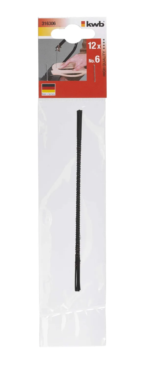 KWB 3163-06 lame seghetto da traforo 130 mm n.6 12 pezzi