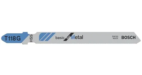 Bosch T 118 G Basic lame seghetto alternativo 3 pezzi per metallo