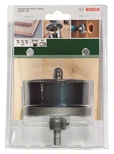 Bosch set 6 seghe a tazza legno 46-81 mm