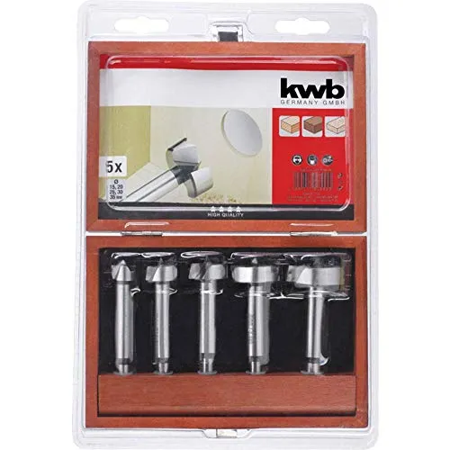 KWB 706000 set 5 mecchie Forstner legno 15-35 mm
