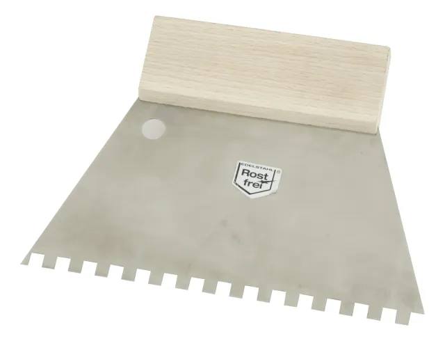 KWB 0327-18 spatola dentata inox 180 mm denti 6 mm