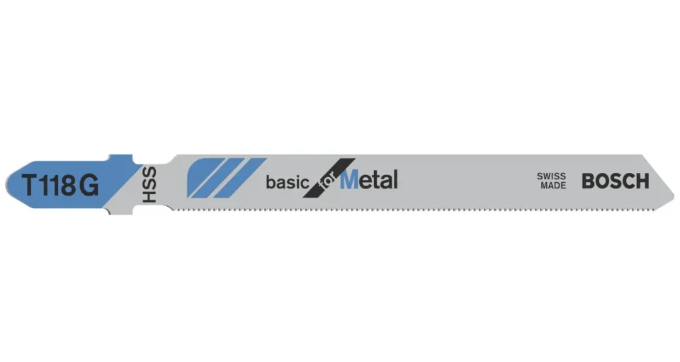 Bosch T 118 G Basic lame seghetto alternativo 3 pezzi per metallo
