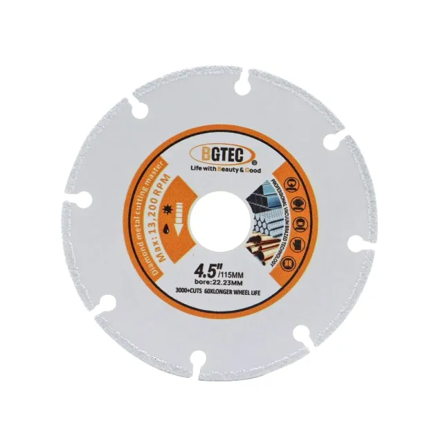 BGTEC disco diamantato 115 mm per metallo brasato