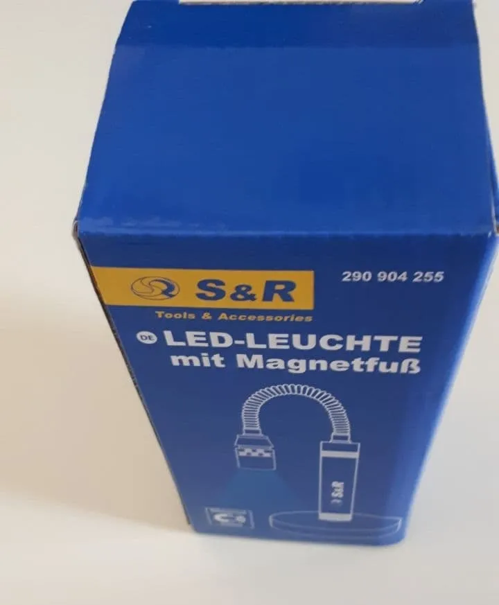 S&R Lampada ispezione LED magnetica 3 LED flessibile