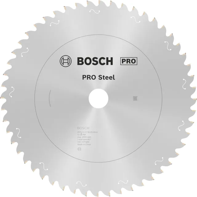 Bosch PRO Steel lama circolare 254 mm T52 25,4 mm acciaio