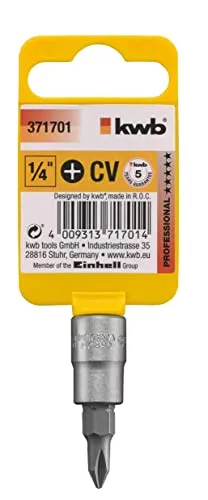 KWB 3717-01 bussola bit Phillips PH1 attacco 1/4"