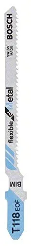 Bosch Expert T 118 EOF Lame Seghetto Metallo 3 Pezzi