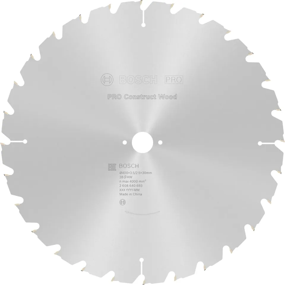 Bosch Expert Lama Circolare 400x30 mm PRO Construct Wood
