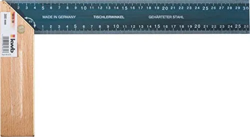 KWB 0618-30 squadra falegname legno 300 mm con ottone