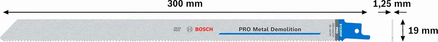 Bosch Expert PRO Metal S1225VF lama 300 mm metallo 5 pezzi