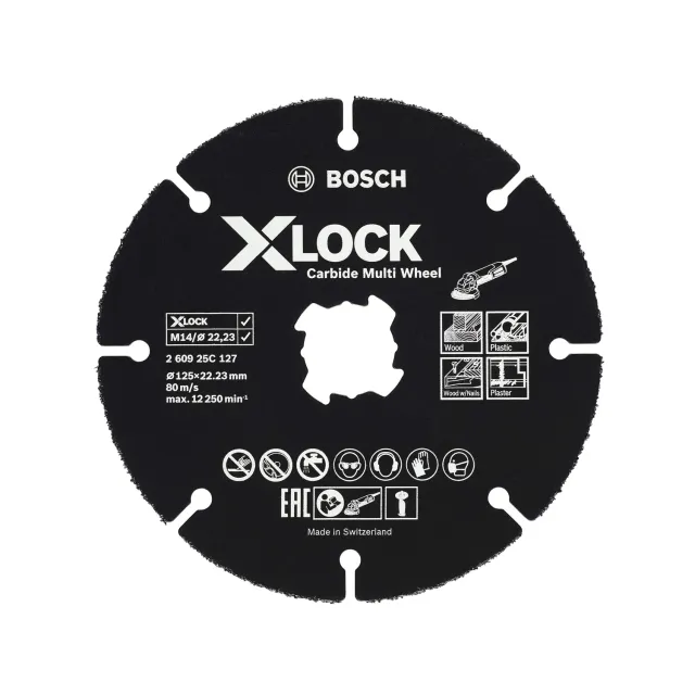 Bosch Carbide Multi Wheel Disco 125 mm X-LOCK