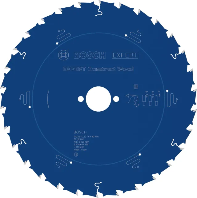 Bosch Expert Construct Wood lama circolare legno cantiere chiodi