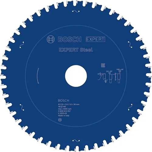 Bosch Expert Lama Circolare 210x30 mm 48 Denti per Acciaio