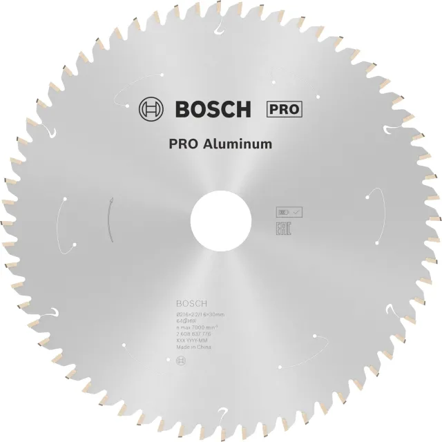 Bosch Expert PRO Aluminium lama circolare 216x30 mm alluminio
