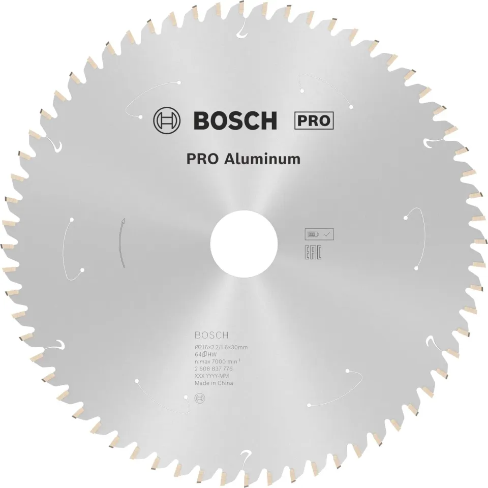 Bosch Expert PRO Aluminium lama circolare 216x30 mm alluminio