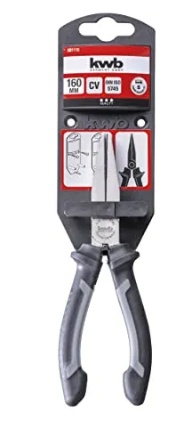 KWB 381110 pinza a becco piatto 160 mm acciaio CV