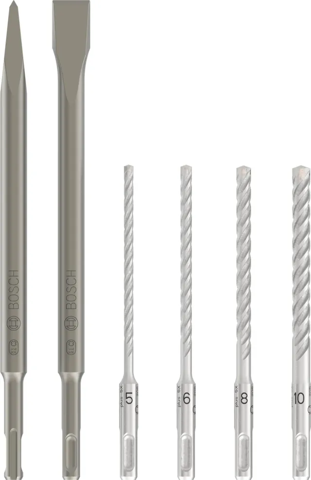Bosch Expert SDS Plus-5 set punte scalpelli 6 pezzi calcestruzzo