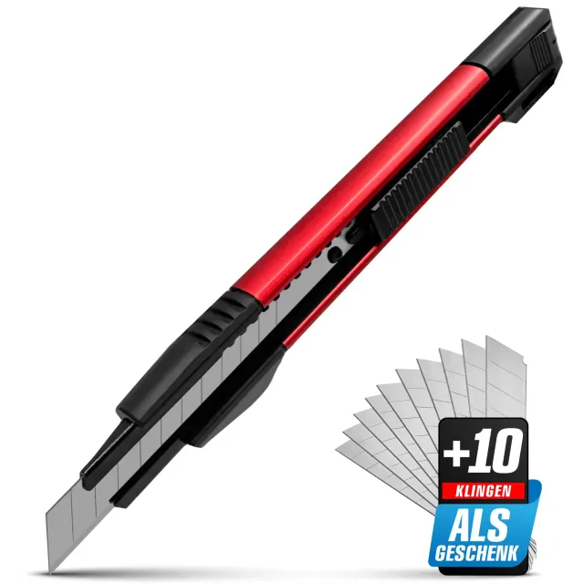 Graff taglierino 9mm alluminio con 10 lame SK5 spezzabili